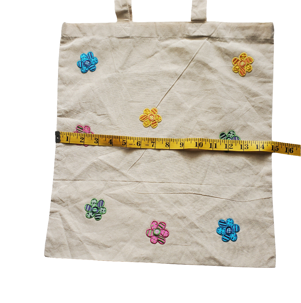 Embroidered Patch Tote