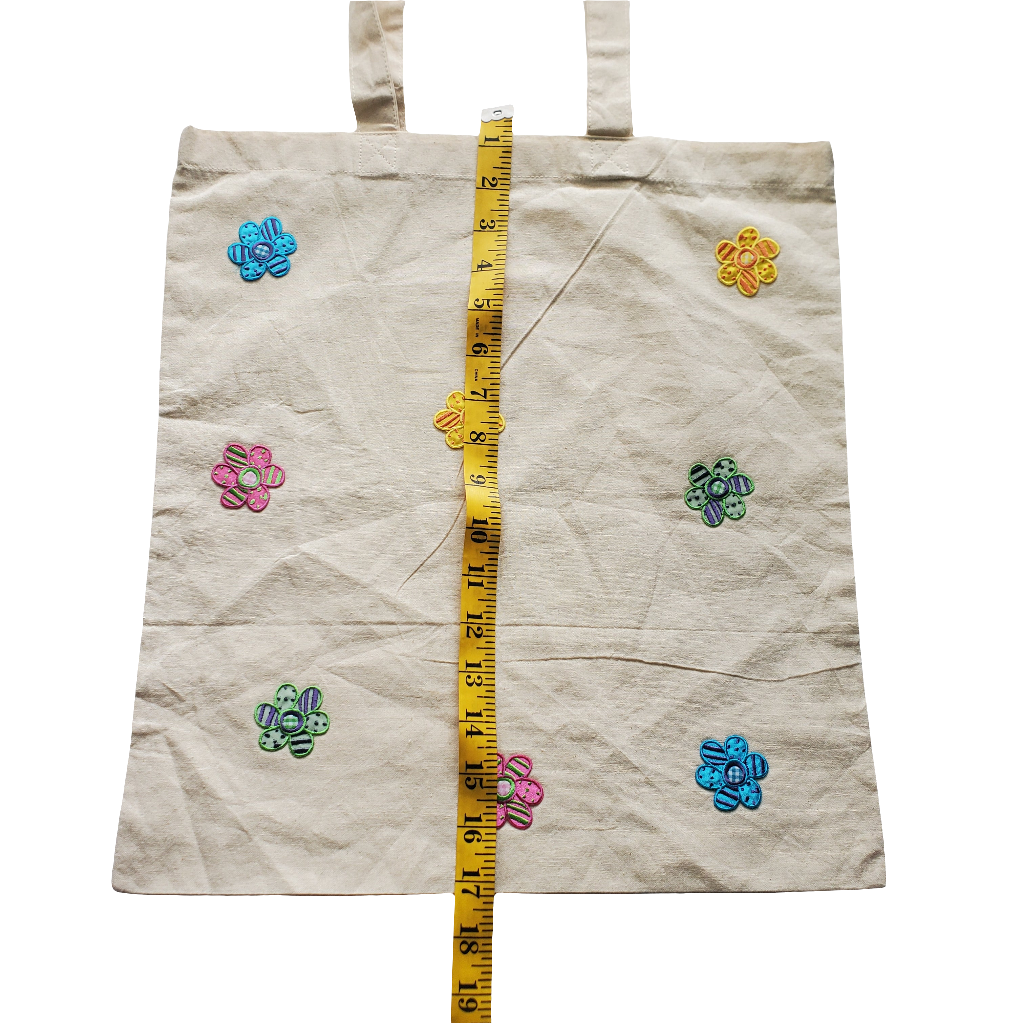 Embroidered Patch Tote