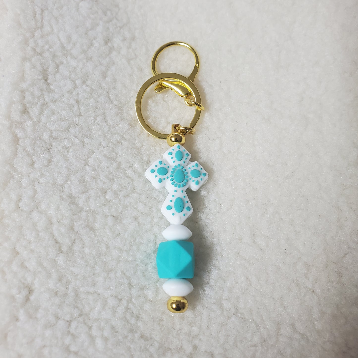 Cute Cross Keyring