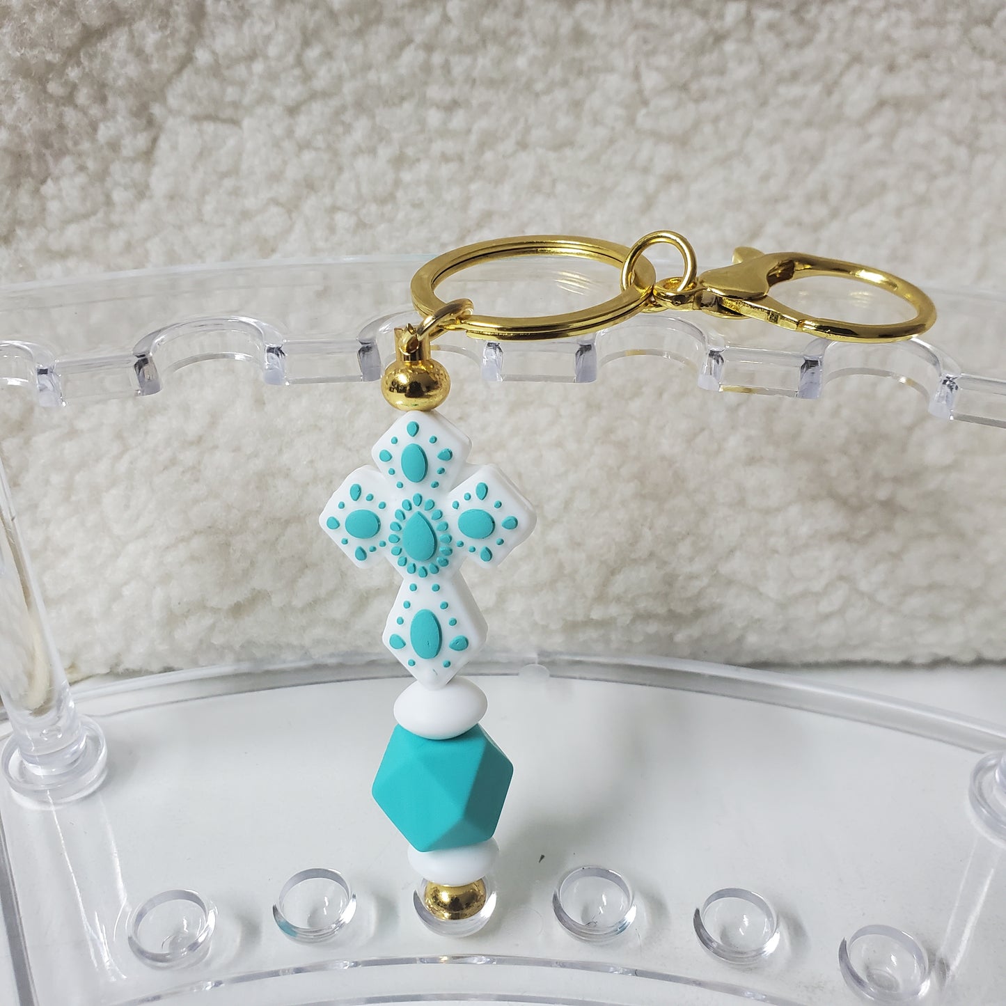 Cute Cross Keyring