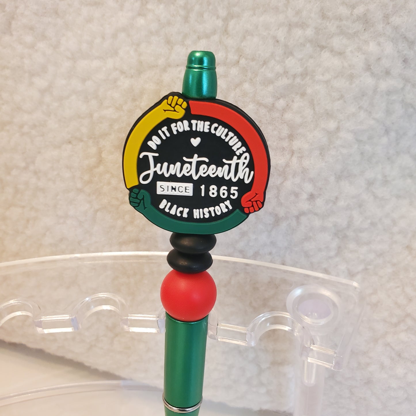 Do It For The Culture Juneteenth Silicone Bead Pen