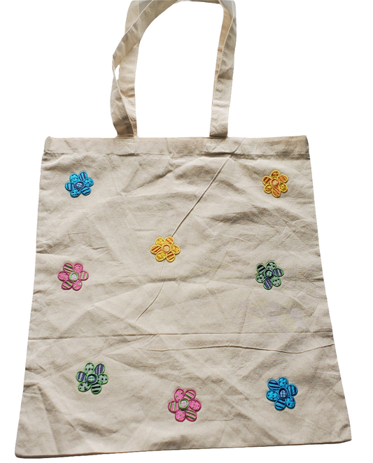 Embroidered Patch Tote