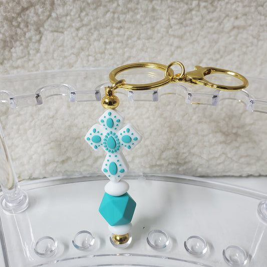 Cute Cross Keyring