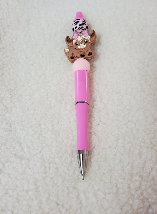 Cute Cow Bead Pen