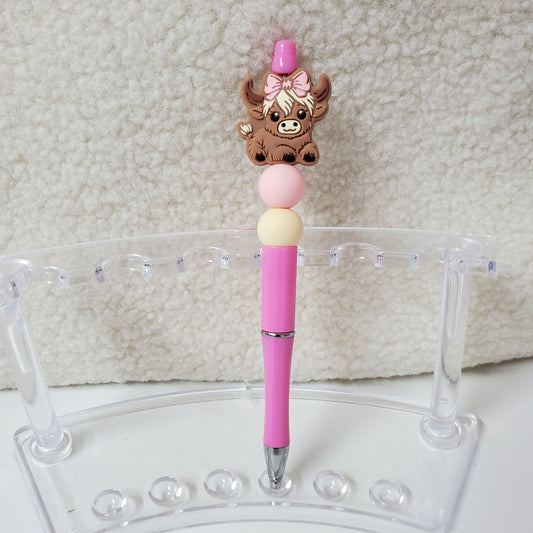 Cute Cow Bead Pen